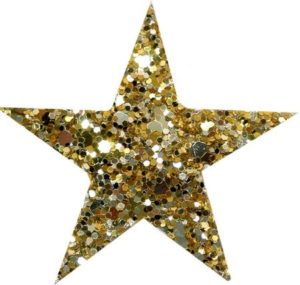 Gold Glitter Star